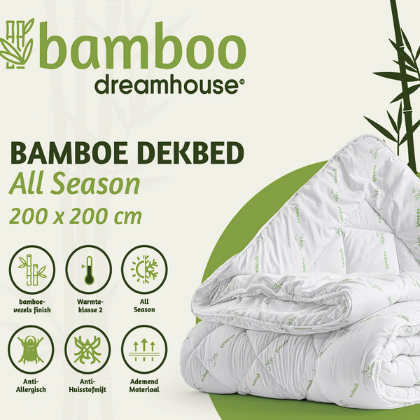 Bali Bamboe Dekbed Wit