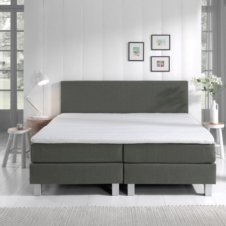 HomeHaves 180 x 200 / Grijs Dreamhouse Online Boxspring Luxe Boxspringset Berlin