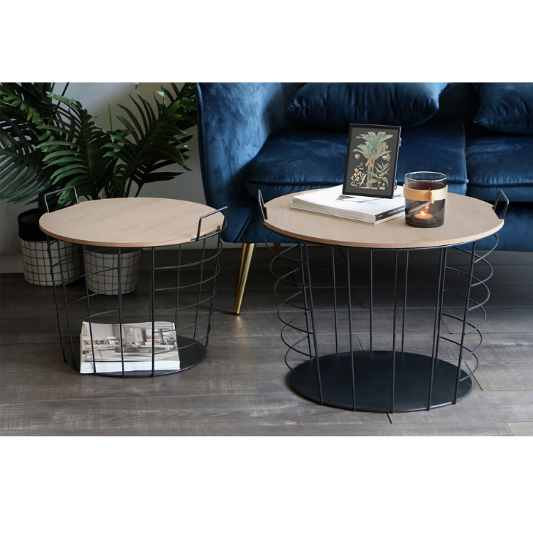 Lifa Living-Set van 2 Bijzettafels Lennart-Decoratie-HomeHaves