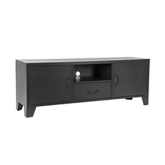HomeHaves Zwart Label51 meubels Tv-Meubel Fence Industrieel metaal
