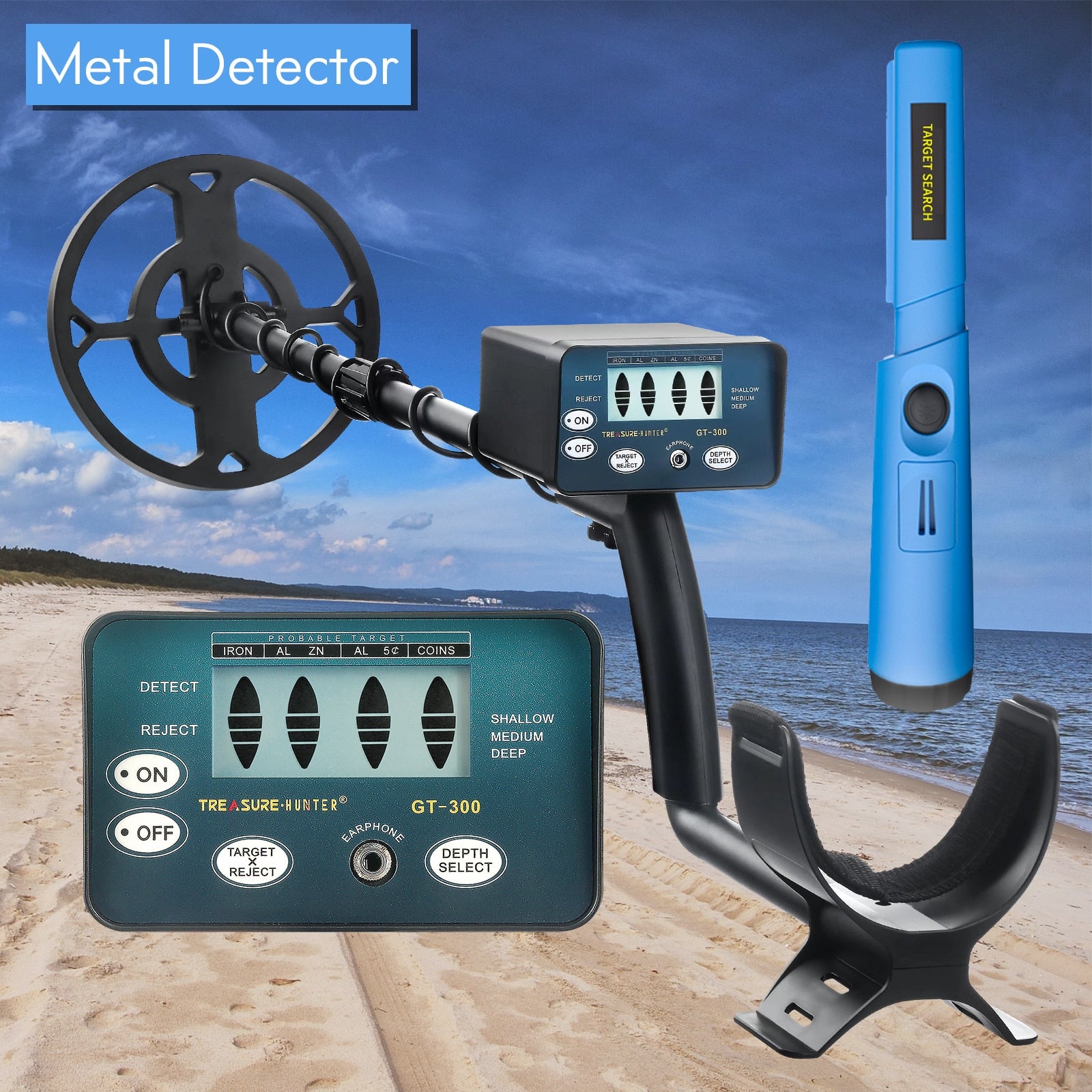 Metaal Detector Waterproof +Pinpointier
